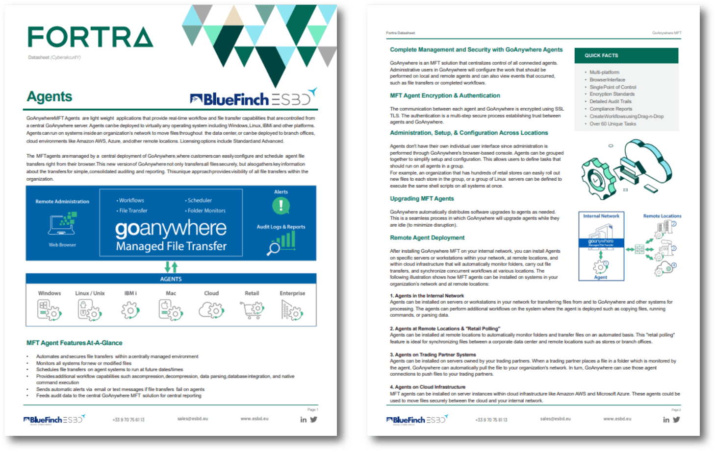 Bluefinch-esbd - datasheet agent